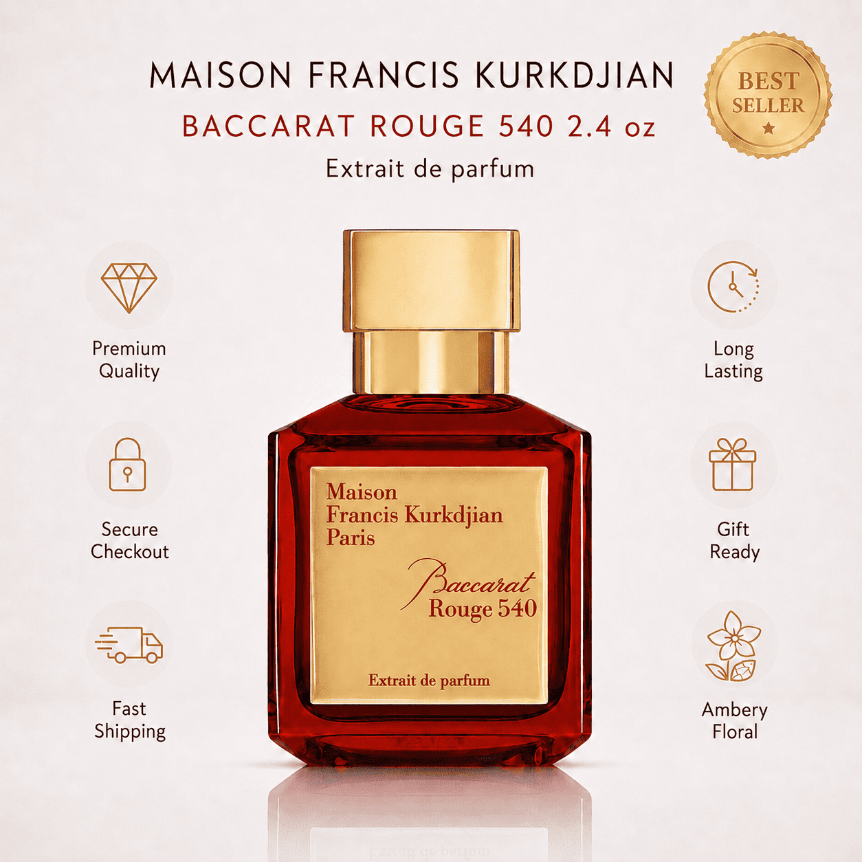 MFK Baccarat Rouge 540 Extrait de Parfum 2.4 oz
