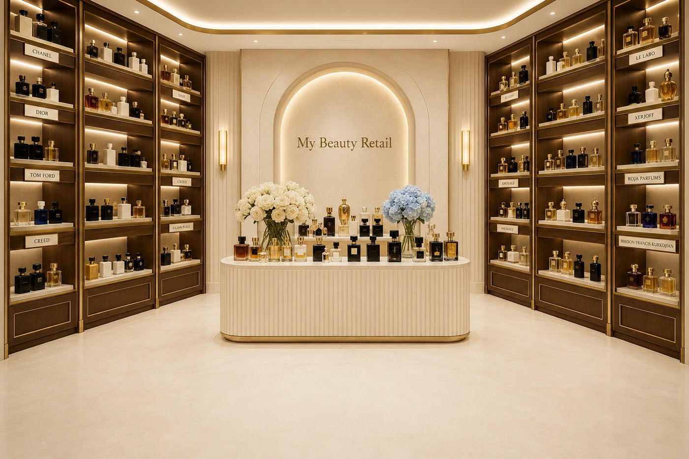My Beauty Retail boutique interior with niche perfumes