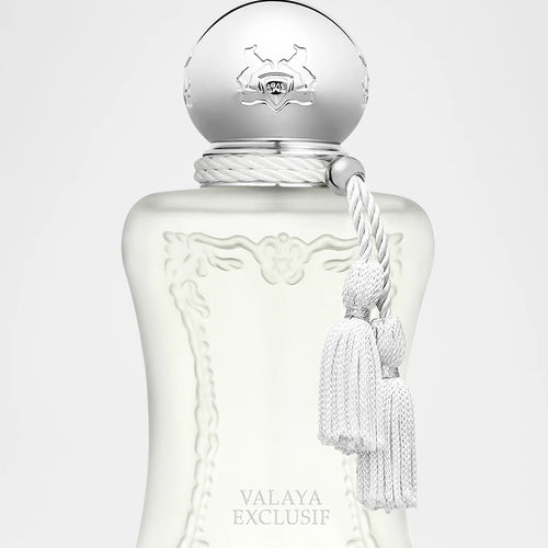Valaya Exclusif frosted bottle and tassel detail